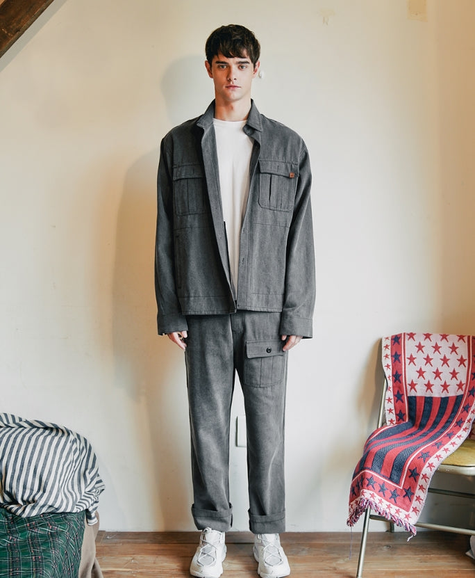 ダブルユーブイプロジェクト(WV PROJECT) WEST WIDE WORK PANTS CHARCOAL CJLP7318