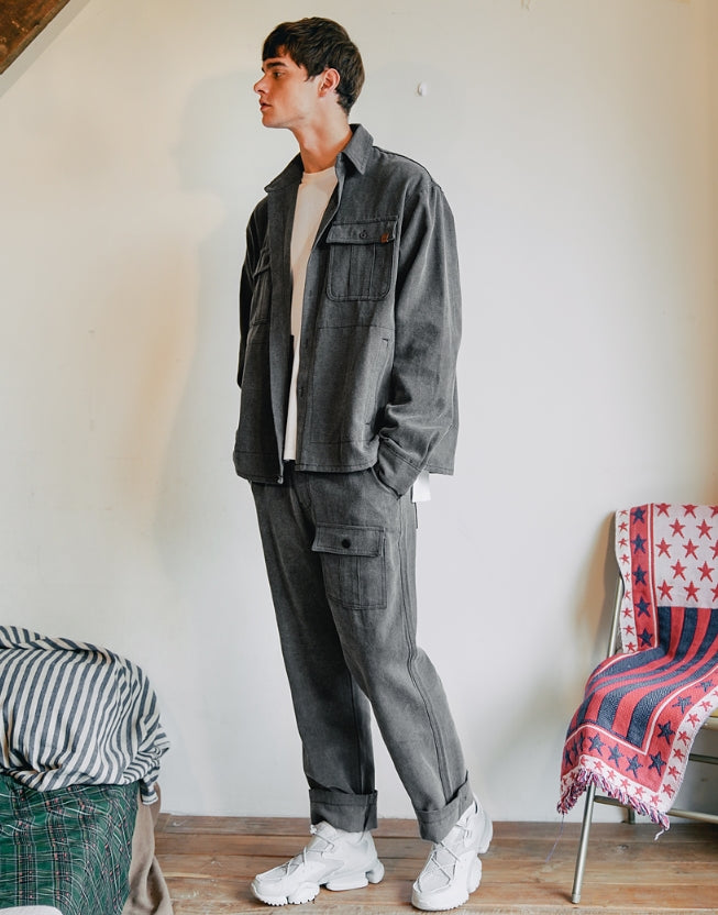 ダブルユーブイプロジェクト(WV PROJECT) WEST WIDE WORK PANTS CHARCOAL CJLP7318