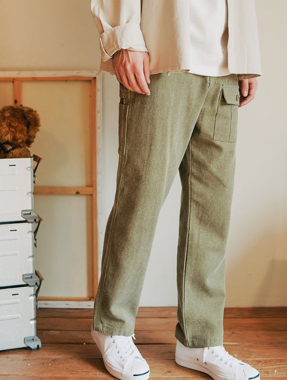 ダブルユーブイプロジェクト(WV PROJECT) WEST WIDE WORK PANTS OLIVE CJLP7318