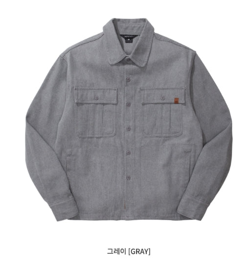 ダブルユーブイプロジェクト(WV PROJECT)WORKLOOK PIGMENT SHIRT GRAY MJLS7317