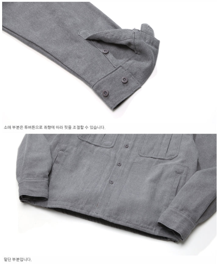 ダブルユーブイプロジェクト(WV PROJECT)WORKLOOK PIGMENT SHIRT GRAY MJLS7317