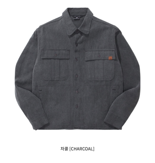 ダブルユーブイプロジェクト(WV PROJECT)WORKLOOK PIGMENT SHIRT CHARCOAL MJLS7317