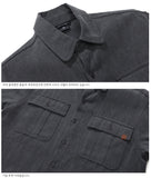 ダブルユーブイプロジェクト(WV PROJECT)WORKLOOK PIGMENT SHIRT CHARCOAL MJLS7317