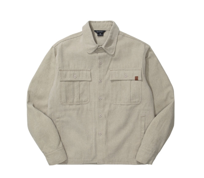 ダブルユーブイプロジェクト(WV PROJECT)WORKLOOK PIGMENT SHIRT BEIGE MJLS7317