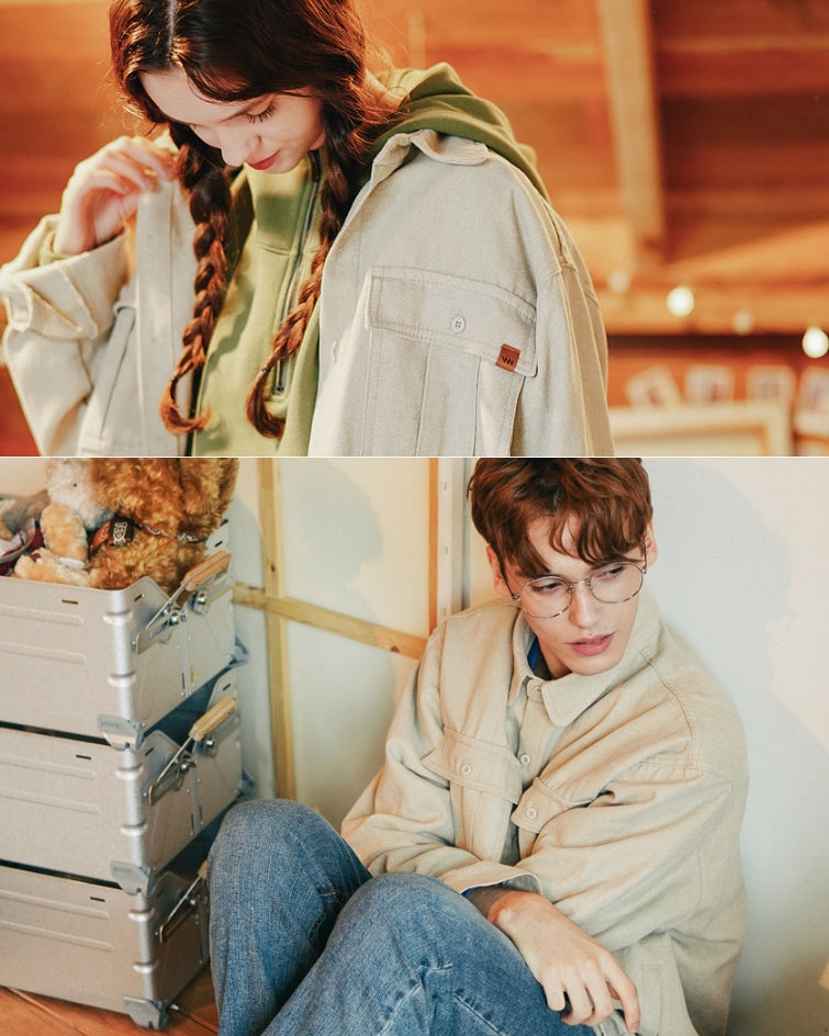 ダブルユーブイプロジェクト(WV PROJECT)WORKLOOK PIGMENT SHIRT BEIGE MJLS7317