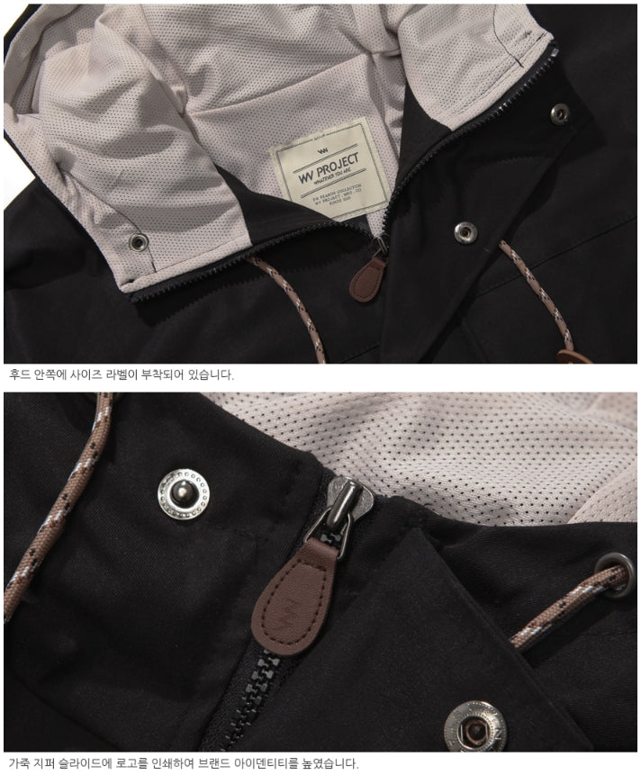 ダブルユーブイプロジェクト(WV PROJECT) BREATH SHORT JUMPER BLACK JJOT7303
