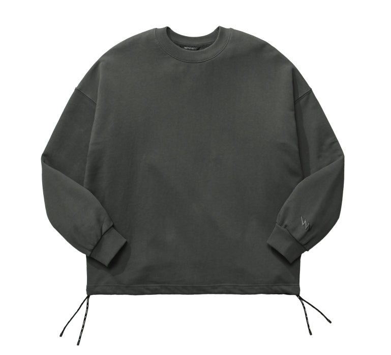 ダブルユーブイプロジェクト(WV PROJECT) NATHAN PIGMENT SWEAT SHIRTS CHARCOAL JJMT7233