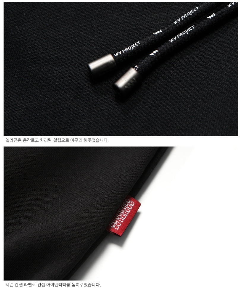 ダブルユーブイプロジェクト(WV PROJECT) NATHAN PIGMENT SWEAT SHIRTS BLACK JJMT7233