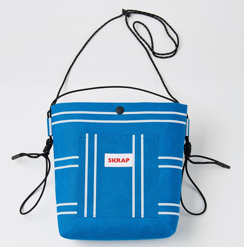 スクラップ(SKRAP)AWNING sacoche bag Blue stripe