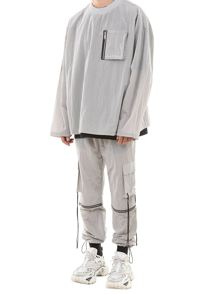 ランベルシオ(LANG VERSIO) 189 Nylon Metal String Jogger Pants
