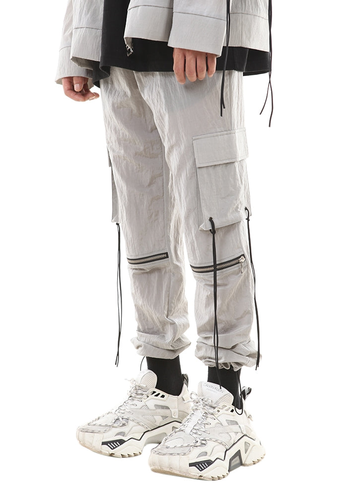 ランベルシオ(LANG VERSIO) 189 Nylon Metal String Jogger Pants