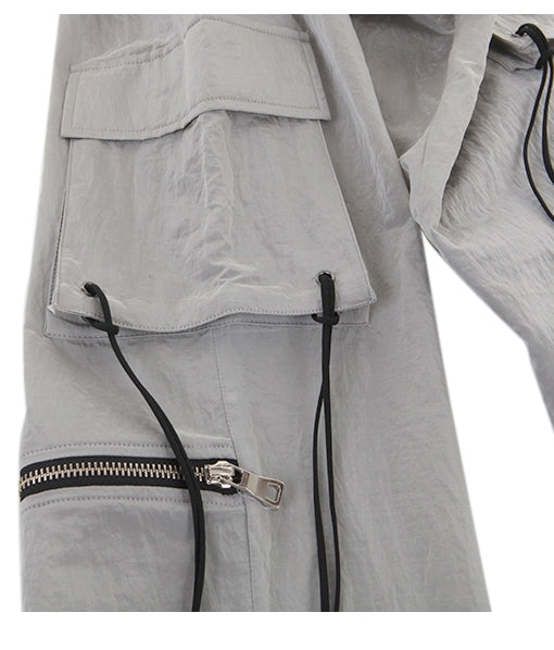 ランベルシオ(LANG VERSIO) 189 Nylon Metal String Jogger Pants