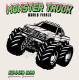 HOMME PLUS FAMME (オムファム)  MONSTER TRUCK TEE WHITE