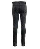 HOMME PLUS FAMME (オムファム)  STRIPE LOGO DENIM BLACKOUT