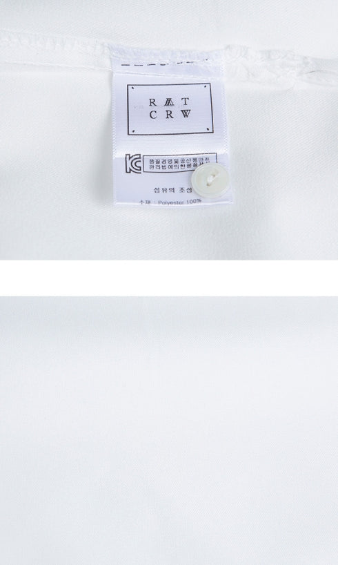 ロマンティッククラウン(ROMANTIC CROWN) Striped Cuffs Shirt_White