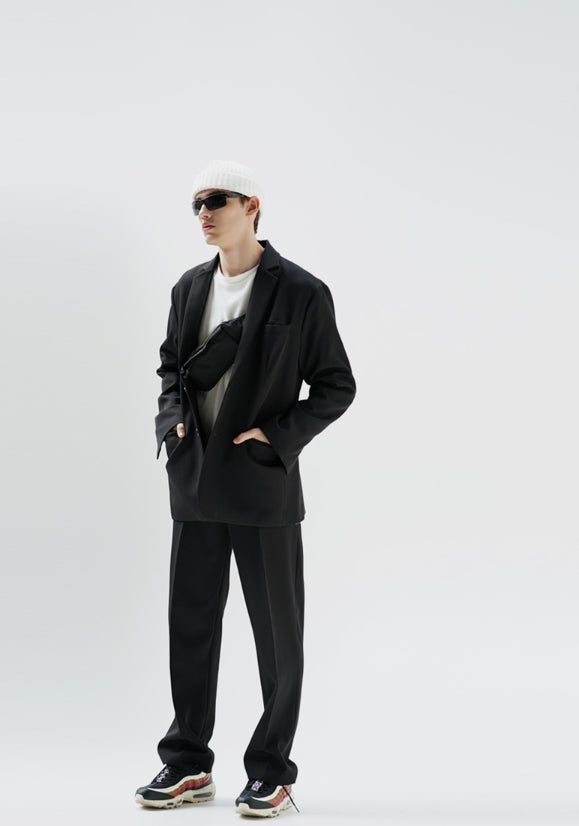 パーステップ(PERSTEP) One Button Semi wide Slacks 3種 BJLP4322