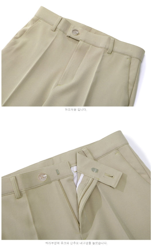 パーステップ(PERSTEP) One Button Semi wide Slacks 3種 BJLP4322