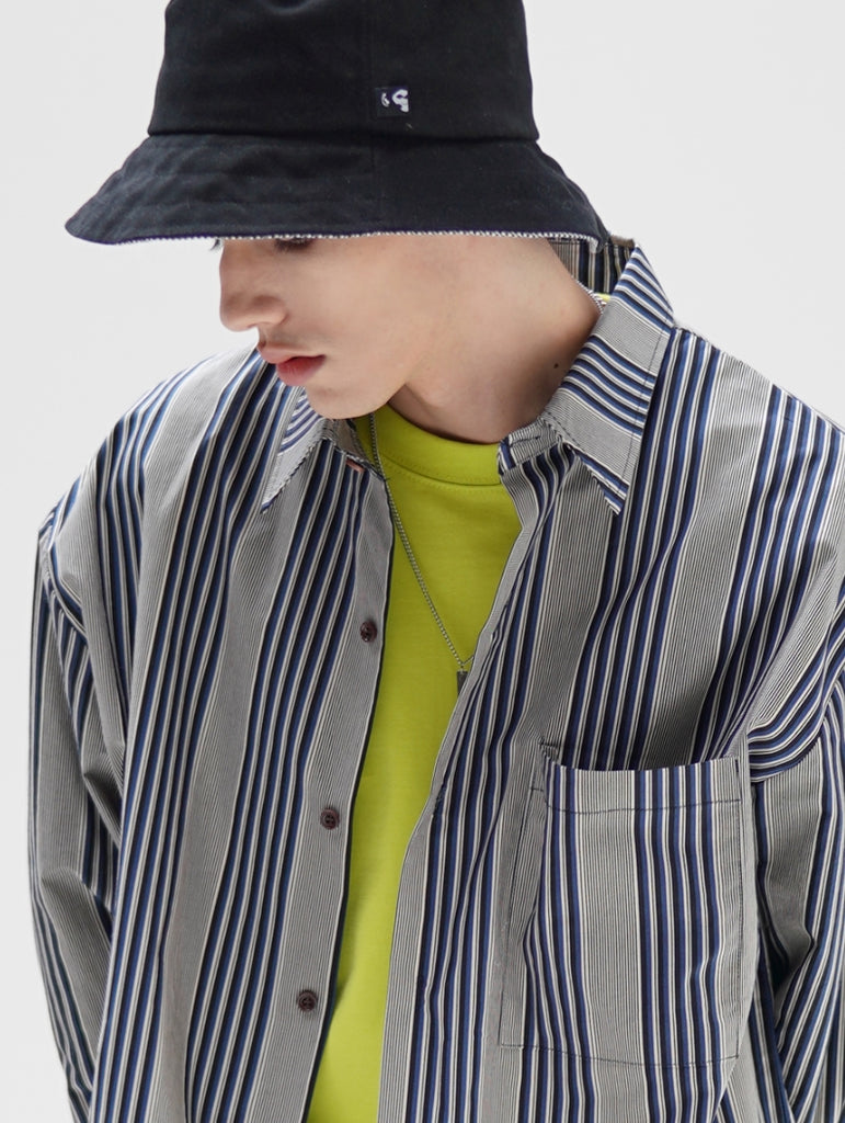 パーステップ(PERSTEP) Save Stripe Shirt 3種 SMLS4306