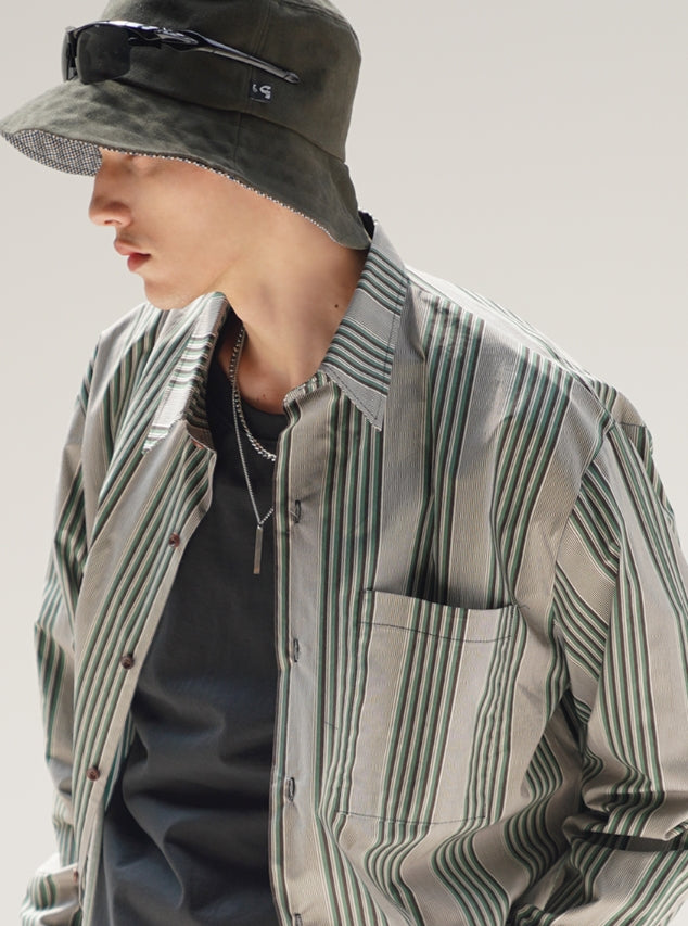 パーステップ(PERSTEP) Save Stripe Shirt 3種 SMLS4306
