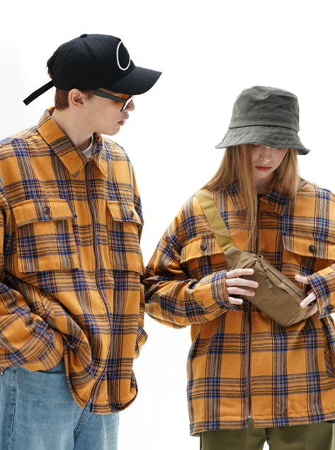 パーステップ(PERSTEP) Check Big Pocket Wool Jacket 2種 SMLS4285