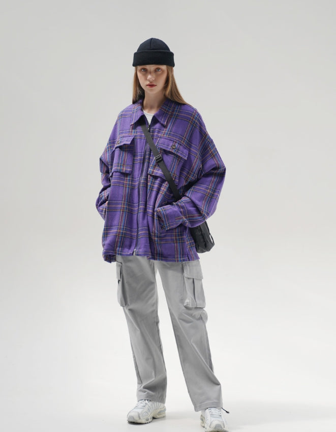 パーステップ(PERSTEP) Check Big Pocket Wool Jacket 2種 SMLS4285