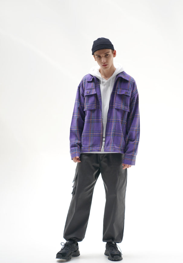 パーステップ(PERSTEP) Check Big Pocket Wool Jacket 2種 SMLS4285