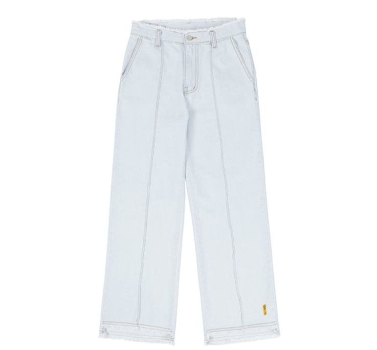ロマンティッククラウン(ROMANTIC CROWN) GNAC CUTTING PANTALON_LIGHT BLUE