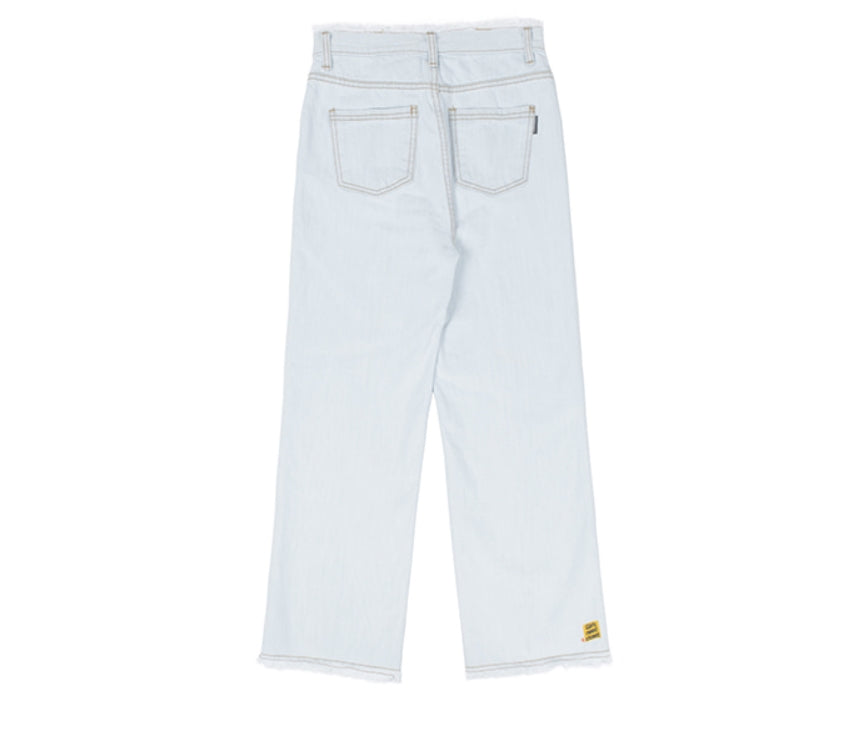 ロマンティッククラウン(ROMANTIC CROWN) GNAC CUTTING PANTALON_LIGHT BLUE