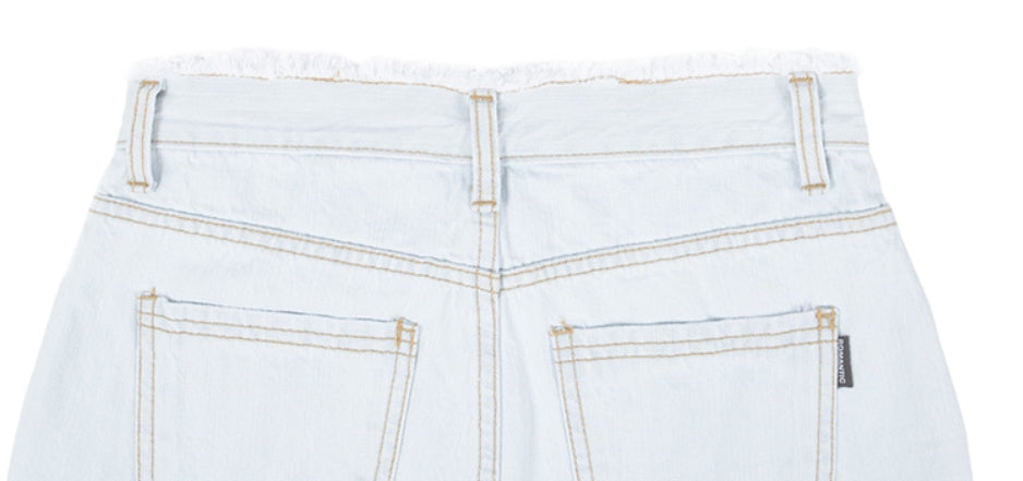 ロマンティッククラウン(ROMANTIC CROWN) GNAC CUTTING PANTALON_LIGHT BLUE