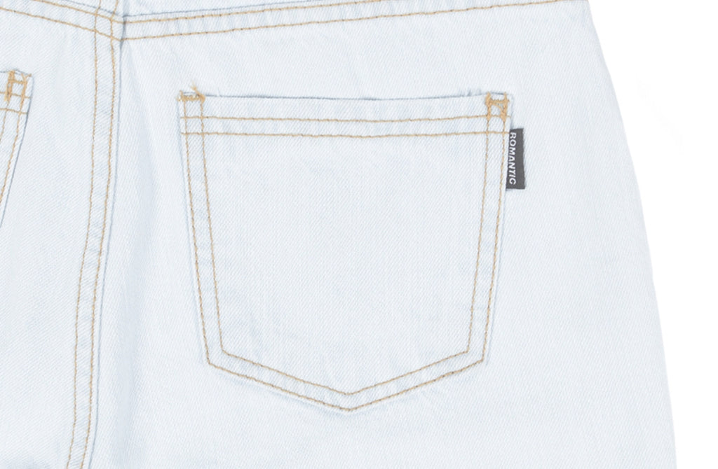 ロマンティッククラウン(ROMANTIC CROWN) GNAC CUTTING PANTALON_LIGHT BLUE