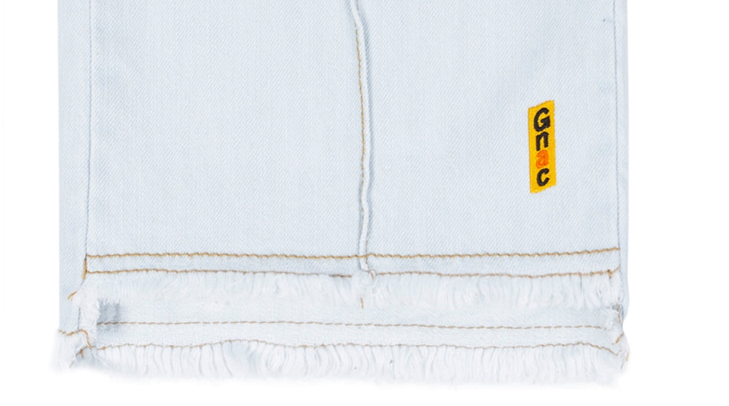 ロマンティッククラウン(ROMANTIC CROWN) GNAC CUTTING PANTALON_LIGHT BLUE