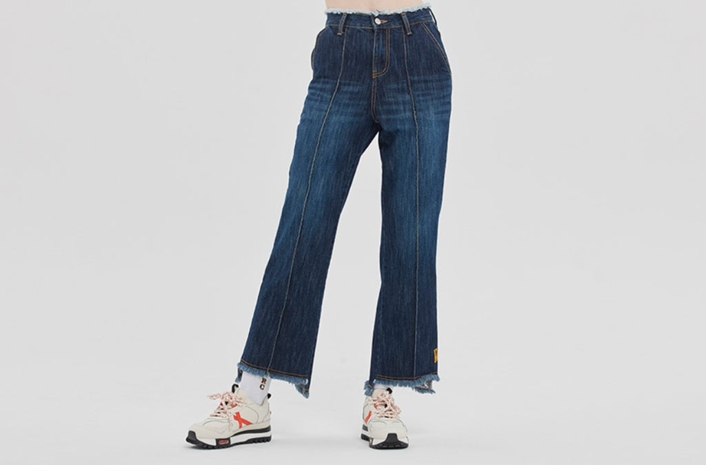ロマンティッククラウン(ROMANTIC CROWN)GNAC CUTTING PANTALON_BLUE