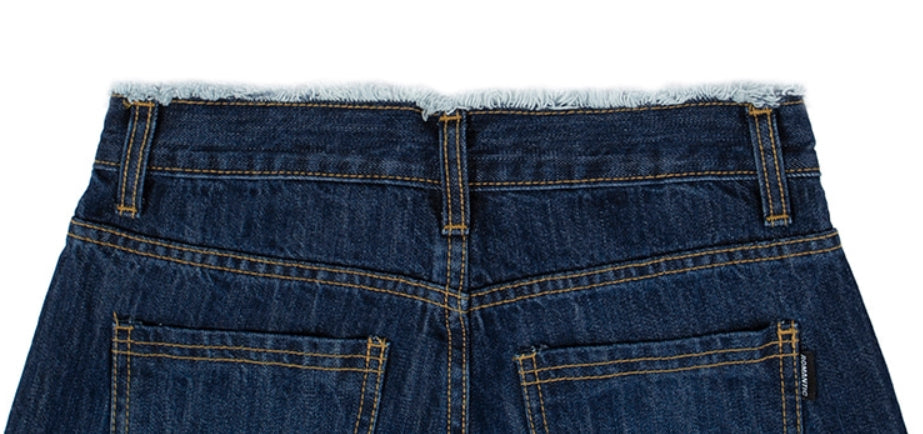 ロマンティッククラウン(ROMANTIC CROWN)GNAC CUTTING PANTALON_BLUE