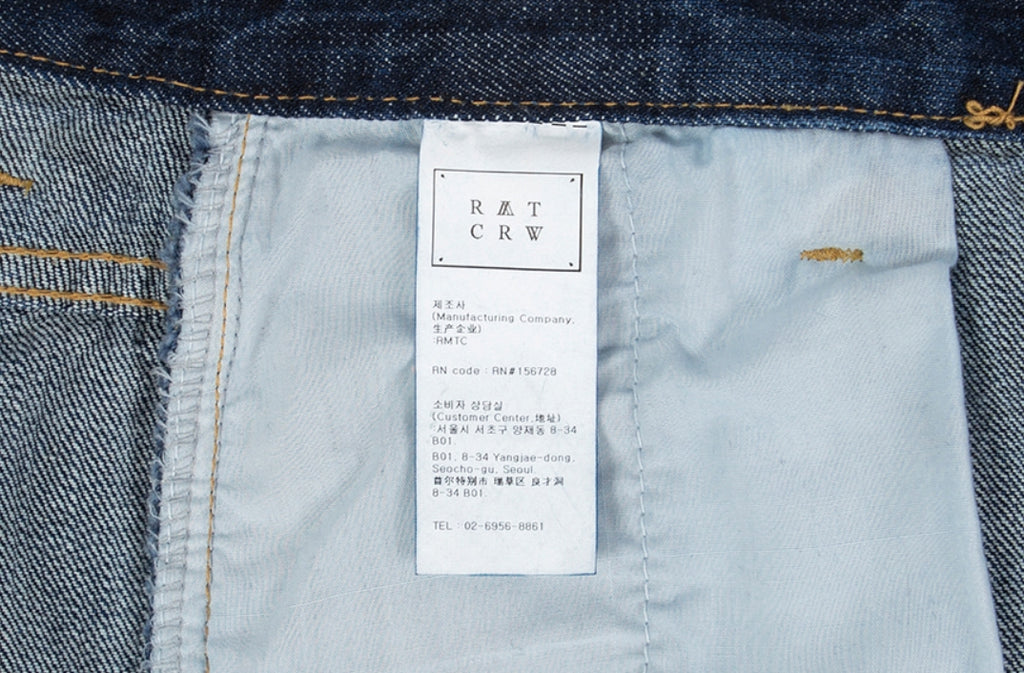 ロマンティッククラウン(ROMANTIC CROWN)GNAC CUTTING PANTALON_BLUE