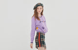 ロマンティッククラウン(ROMANTIC CROWN)  GNAC POCKET SWEATSHIRT_PURPLE