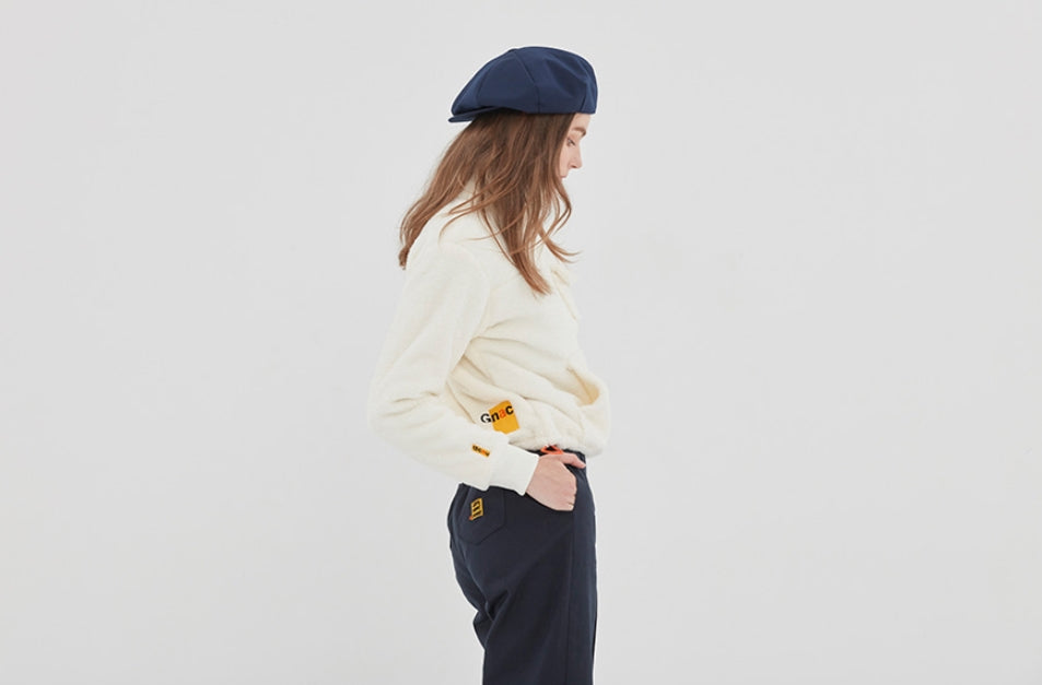 ロマンティッククラウン(ROMANTIC CROWN) UNLOCK YOUR MIND FLEECE ANORAK_OATMEAL