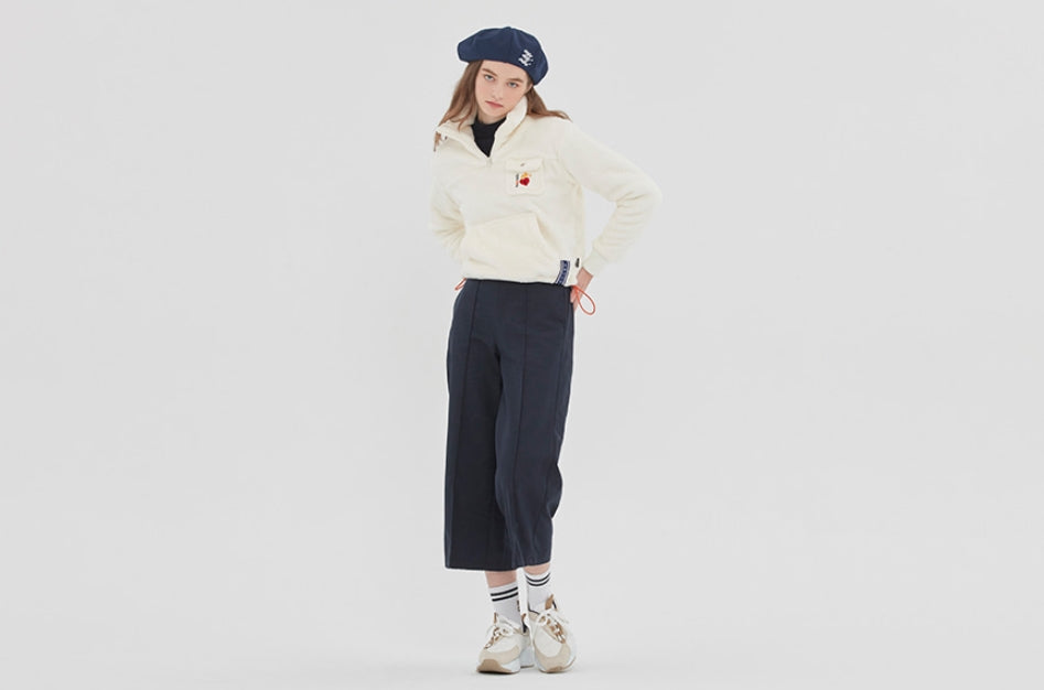ロマンティッククラウン(ROMANTIC CROWN) UNLOCK YOUR MIND FLEECE ANORAK_OATMEAL