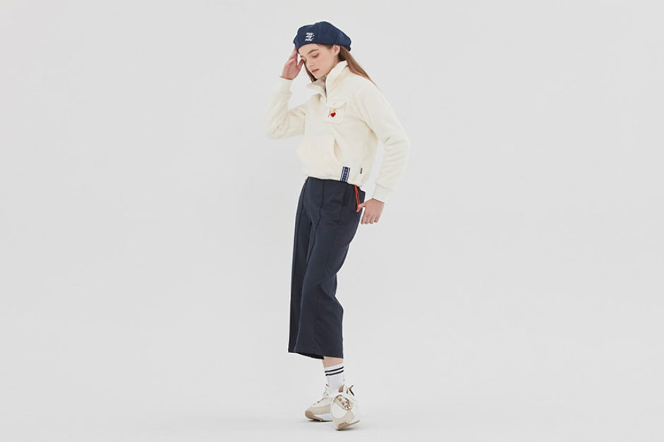 ロマンティッククラウン(ROMANTIC CROWN) UNLOCK YOUR MIND FLEECE ANORAK_OATMEAL