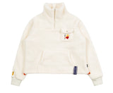 ロマンティッククラウン(ROMANTIC CROWN) UNLOCK YOUR MIND FLEECE ANORAK_OATMEAL