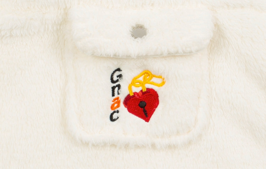 ロマンティッククラウン(ROMANTIC CROWN) UNLOCK YOUR MIND FLEECE ANORAK_OATMEAL