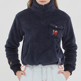 ロマンティッククラウン(ROMANTIC CROWN) UNLOCK YOUR MIND FLEECE ANORAK_NAVY