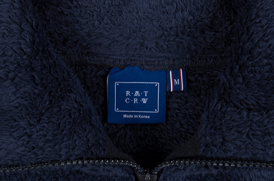 ロマンティッククラウン(ROMANTIC CROWN) UNLOCK YOUR MIND FLEECE ANORAK_NAVY