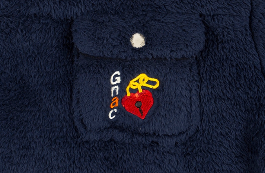 ロマンティッククラウン(ROMANTIC CROWN) UNLOCK YOUR MIND FLEECE ANORAK_NAVY