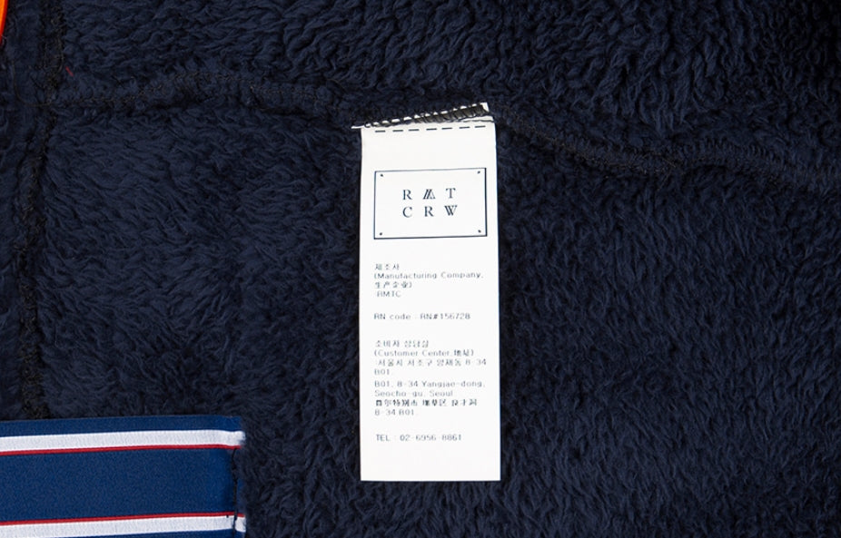 ロマンティッククラウン(ROMANTIC CROWN) UNLOCK YOUR MIND FLEECE ANORAK_NAVY