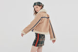 ロマンティッククラウン(ROMANTIC CROWN) GNAC SHORT MOUTON JACKET_BEIGE