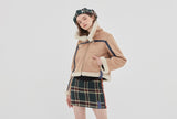 ロマンティッククラウン(ROMANTIC CROWN) GNAC SHORT MOUTON JACKET_BEIGE