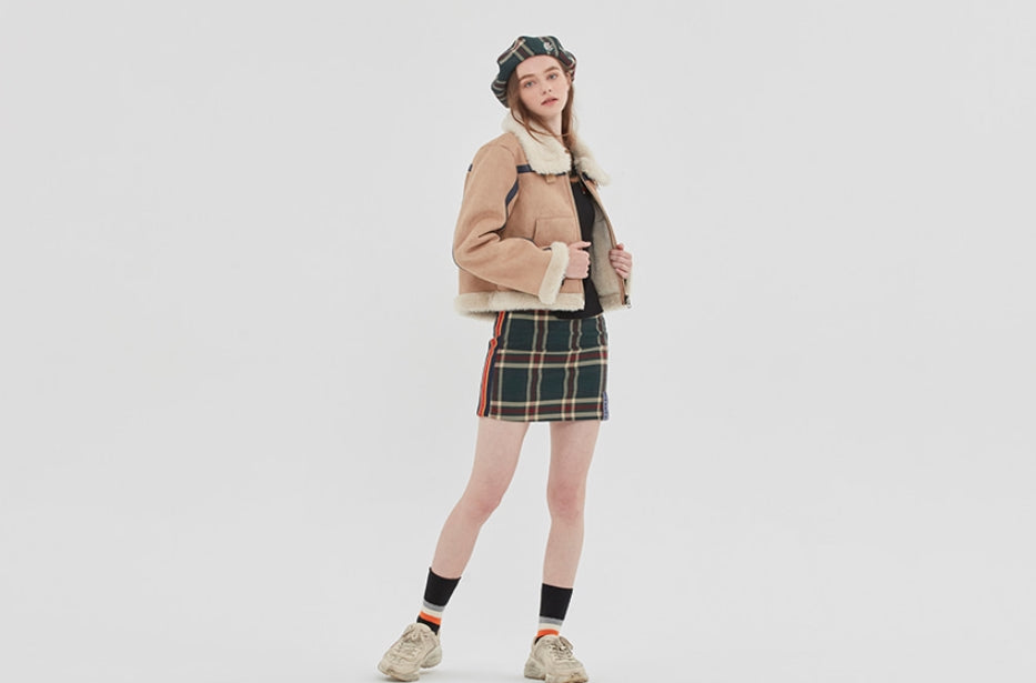 ロマンティッククラウン(ROMANTIC CROWN) GNAC SHORT MOUTON JACKET_BEIGE