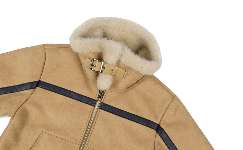 ロマンティッククラウン(ROMANTIC CROWN) GNAC SHORT MOUTON JACKET_BEIGE
