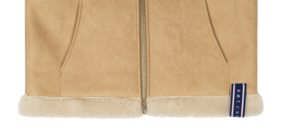 ロマンティッククラウン(ROMANTIC CROWN) GNAC SHORT MOUTON JACKET_BEIGE