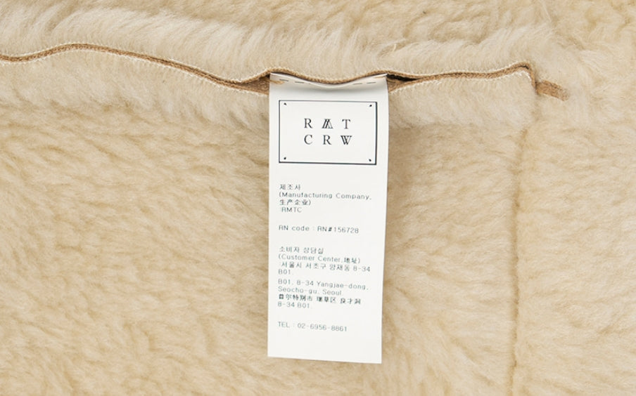 ロマンティッククラウン(ROMANTIC CROWN) GNAC SHORT MOUTON JACKET_BEIGE